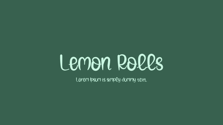 Lemon Rolls Font