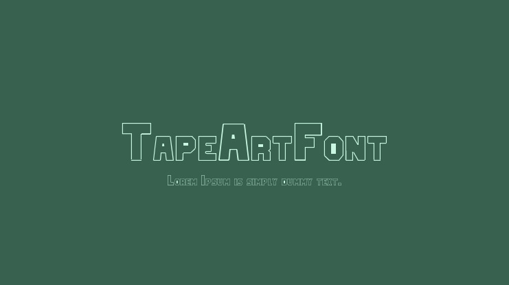 TapeArtFont Font