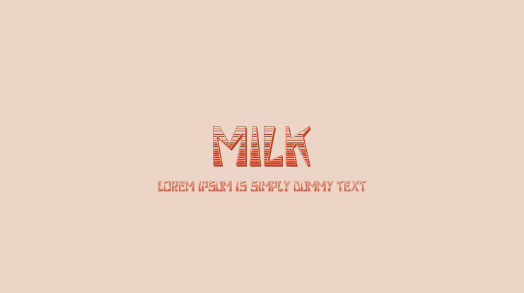 Milk Font