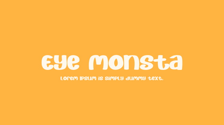 Eye Monsta Font
