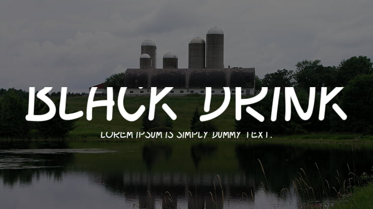 BLACK DRINK Font