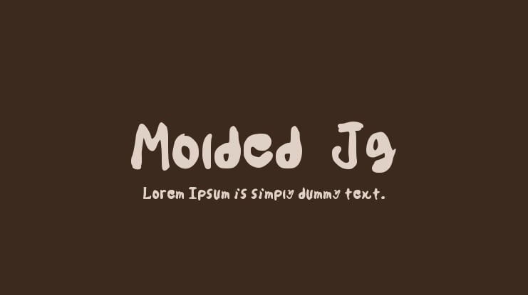 Molded  Jg Font