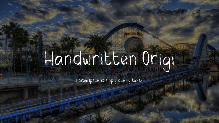 Handwritten Origi Font