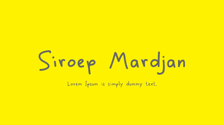 Siroep Mardjan Font