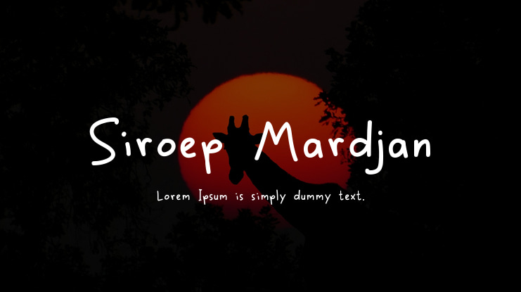 Siroep Mardjan Font