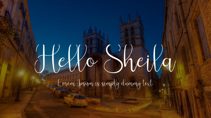Hello Sheila Font