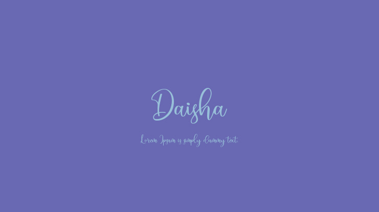 Daisha Font