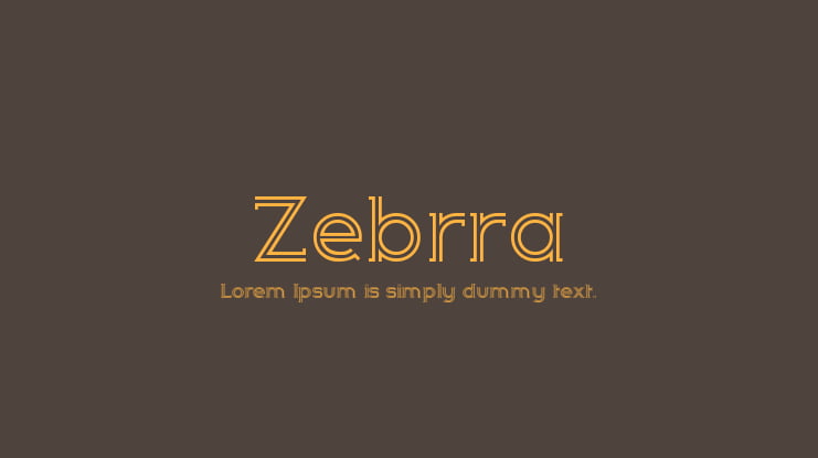 Zebrra Font