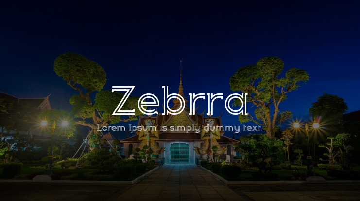 Zebrra Font