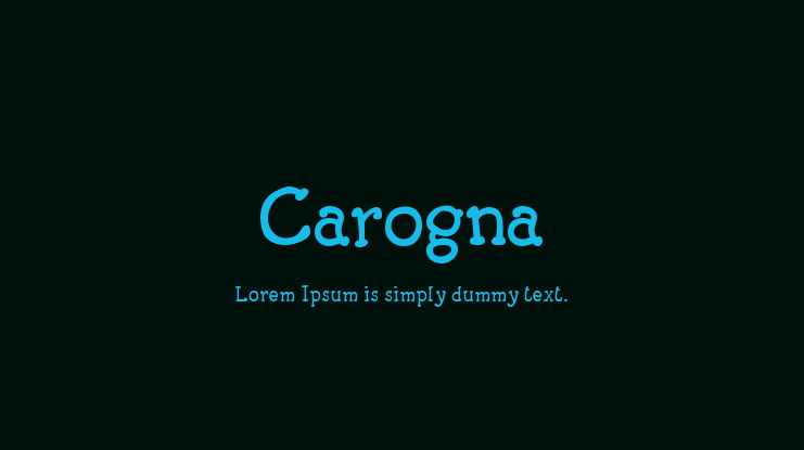 Carogna Font