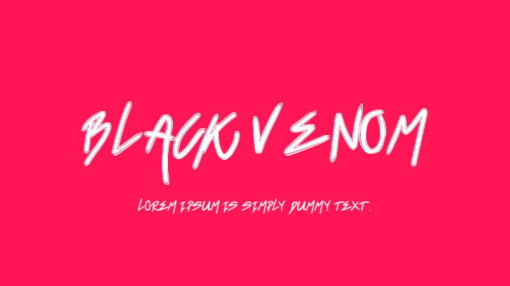 Black Venom Font