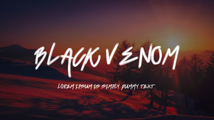 Black Venom Font