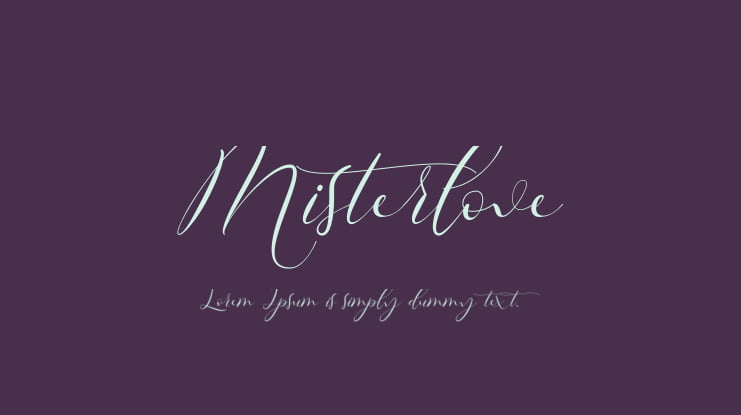 Misterlove Font
