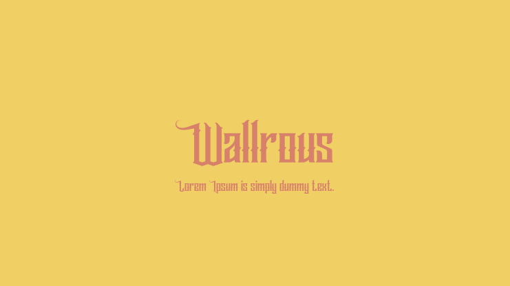 Wallrous Font Family