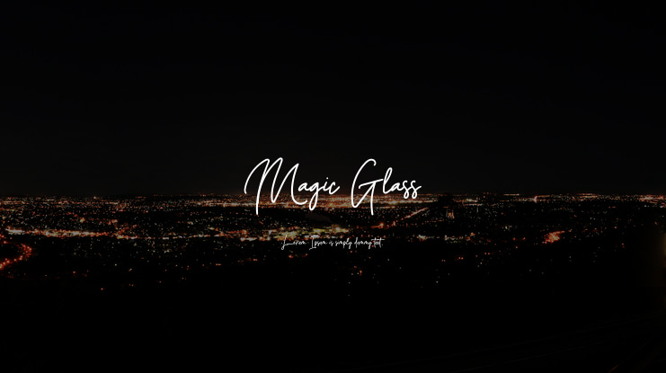 Magic Glass Font