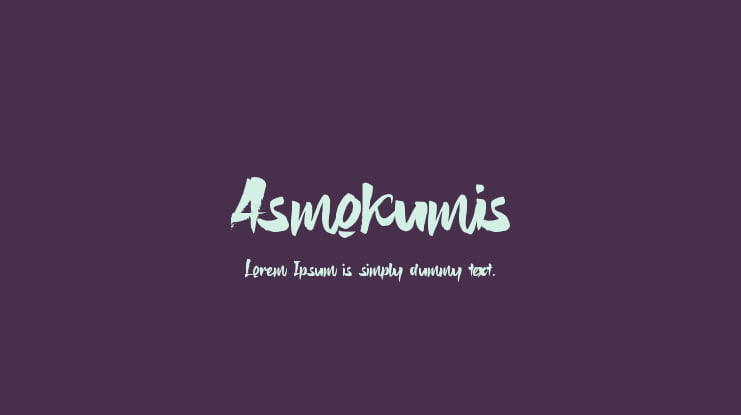 Asmokumis Font