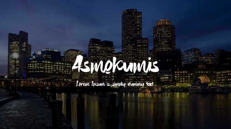 Asmokumis Font