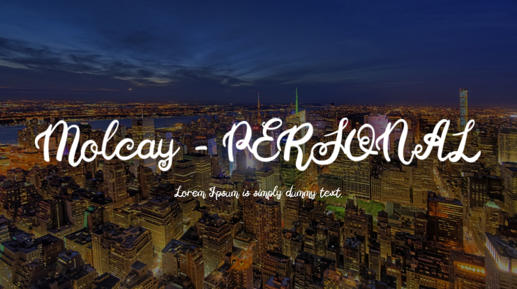 Molcay - PERSONAL Font