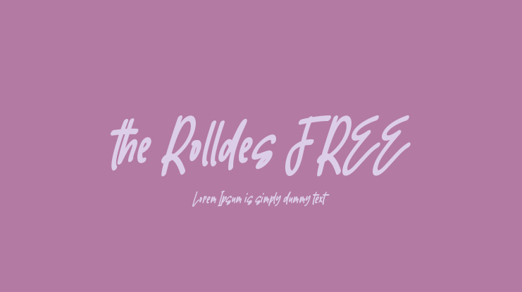 the Rolldes FREE Font