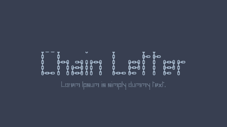 Chain Letter Font