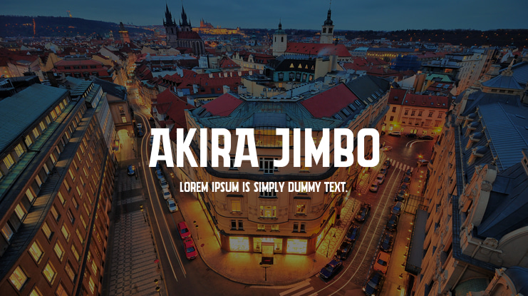 Akira Jimbo Font