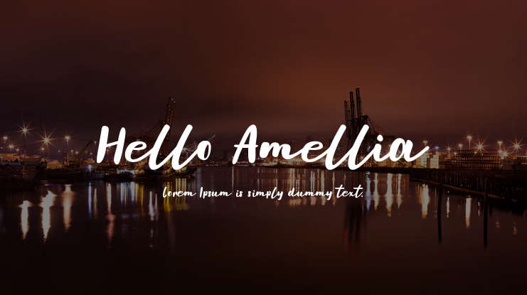Hello Amellia Font