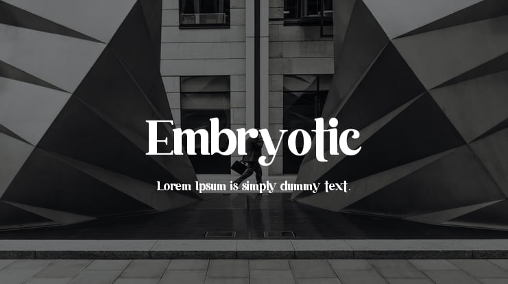 Embryotic Font