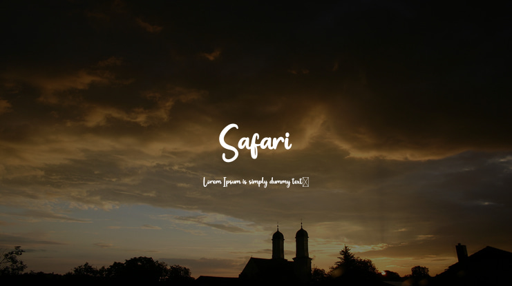 Safari Font