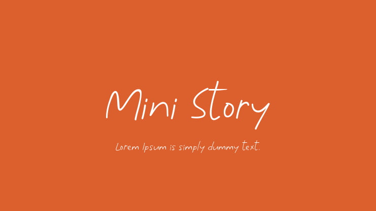 Mini Story Font Family