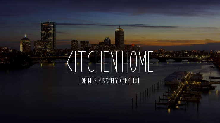 Kitchen Home Font