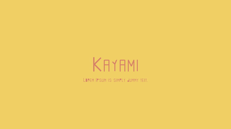 Kayami Font