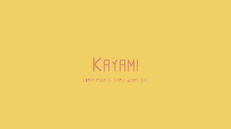 Kayami Font