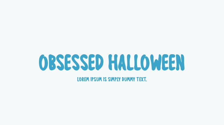 Obsessed Halloween Font