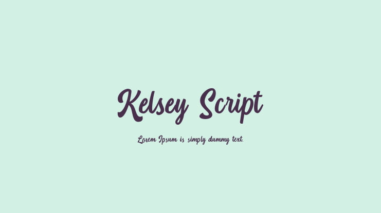 Kelsey Script Font