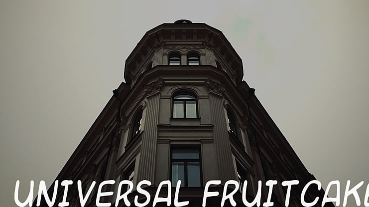 Universal fruitcake Font