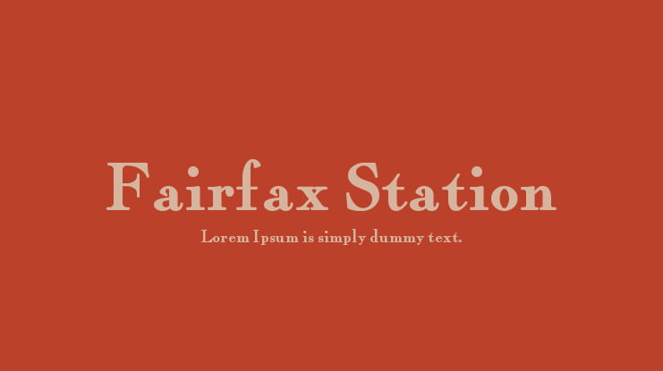 Fairfax Station Font