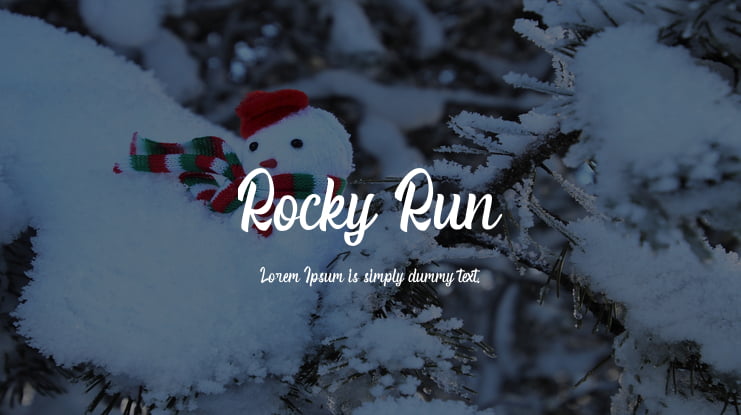 Rocky Run Font