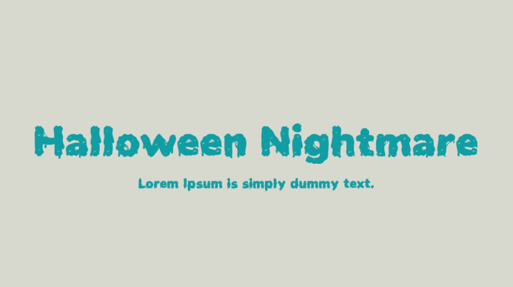 Halloween Nightmare Font