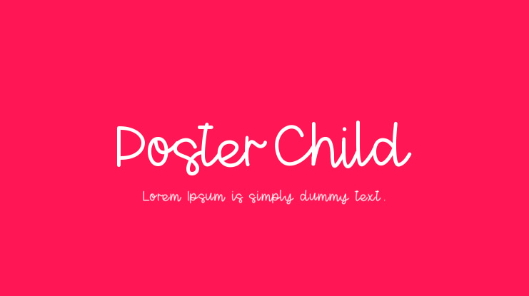 PosterChild Font