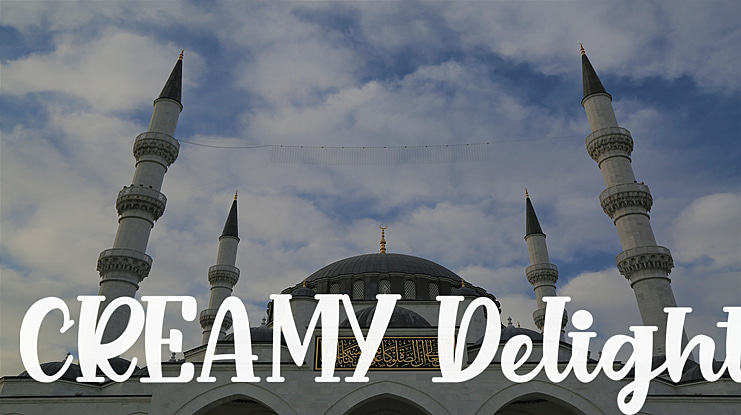 CREAMY Delight Font