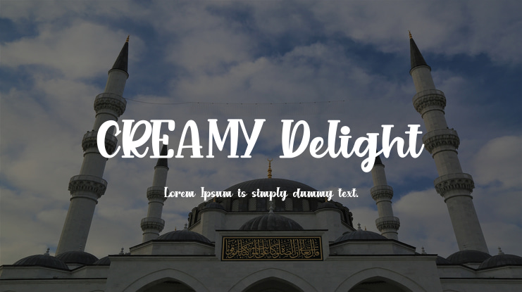 CREAMY Delight Font