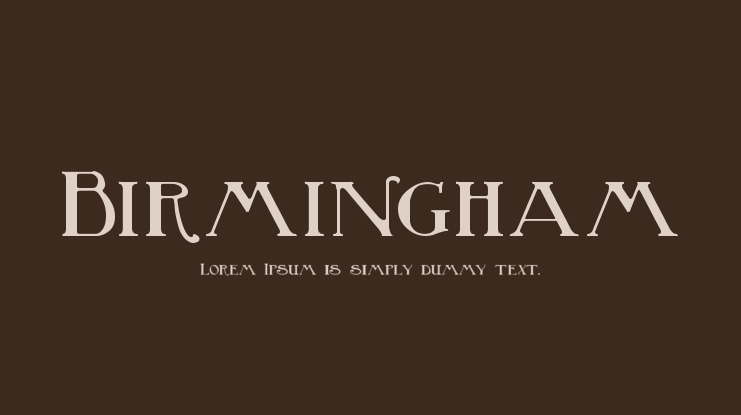 Birmingham Font Family