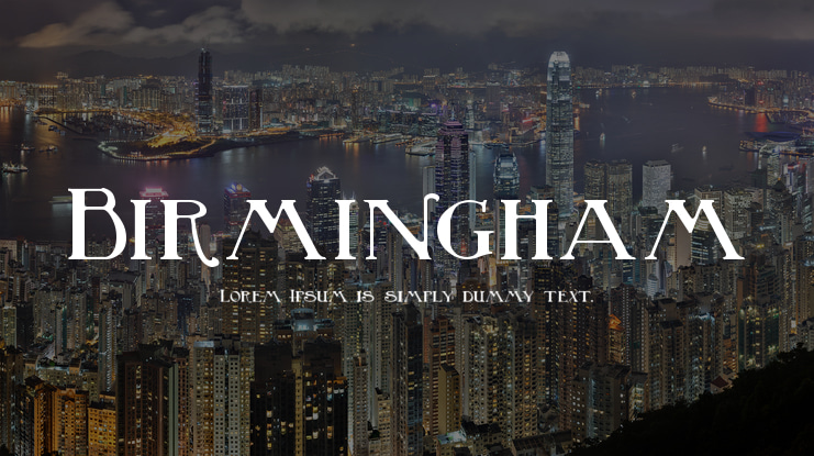 Birmingham Font Family