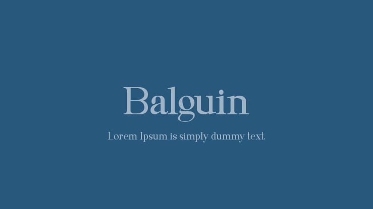 Balguin Font