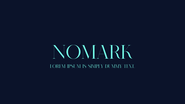 Nomark Font