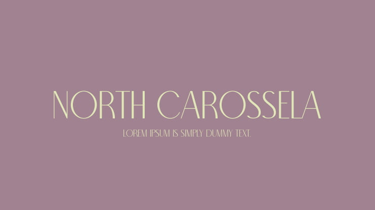 North Carossela Font