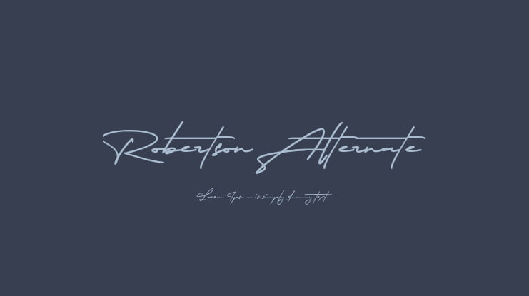 Robertson Alternate Font