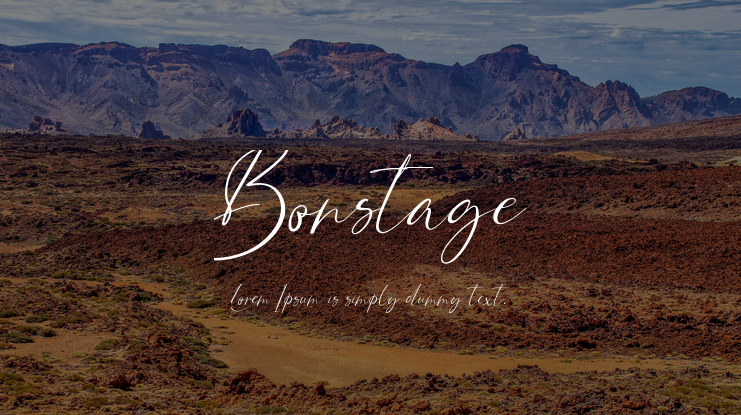 Bonstage Font