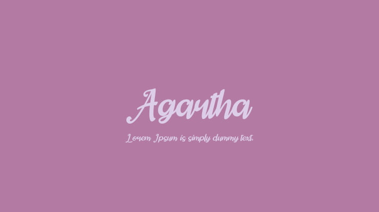 Agartha Font