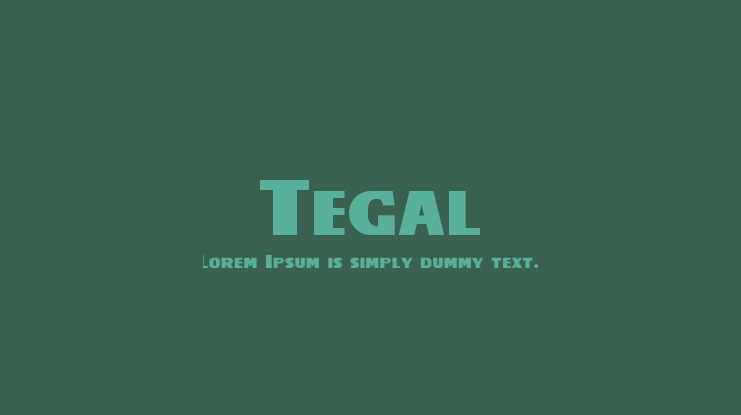 Tegal Font